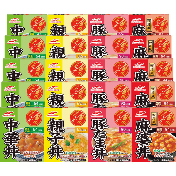 マルハニチロ　４種のレトルトどんぶりの具詰合せ（２０食）